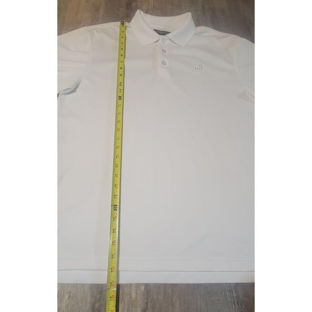 2 Loudmouth Golf Mens Large Essential Black White Solid Polo Shirt Lot - Picture 8 of 16